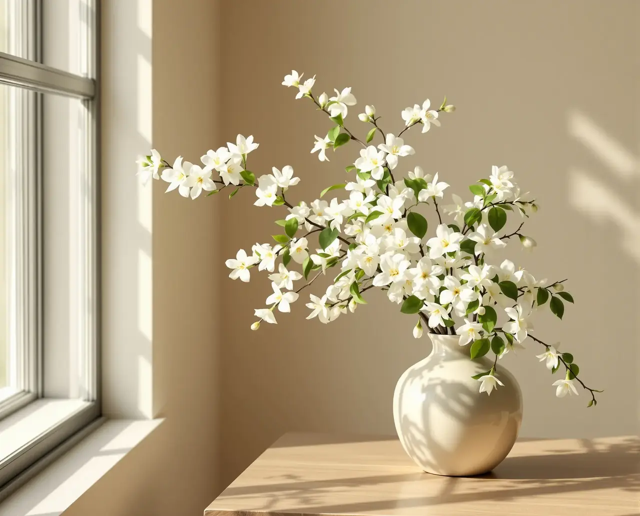 吃瓜AV品牌形象 - 茉莉花插花艺术